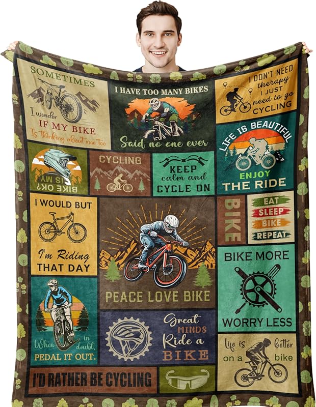 Mountain Biking Blanket Throw 60