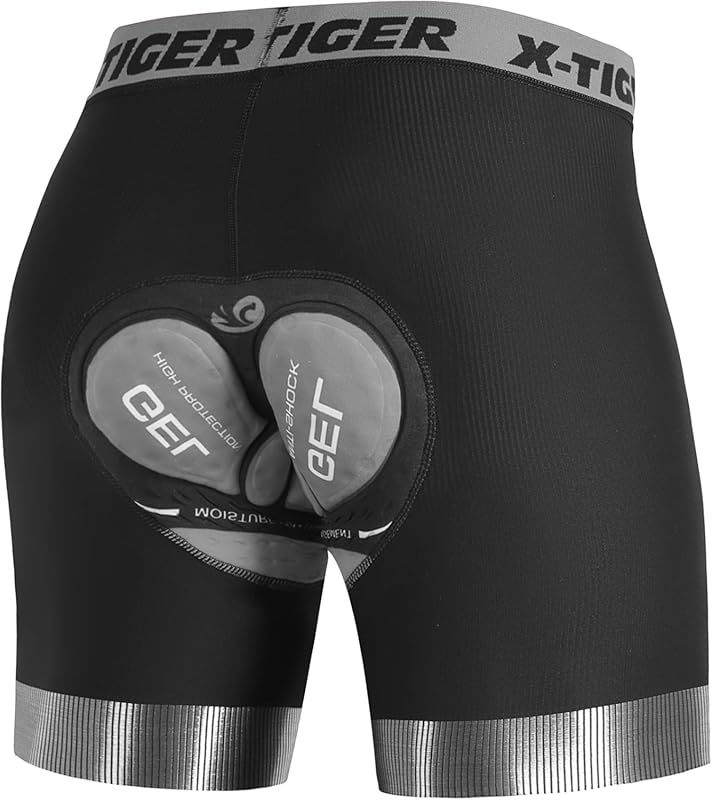 Full Title: X-TIGER Men's 5D Padded Bike Shorts – Anti-Slip Leg Liner & Loose Fit for Mountain Biking