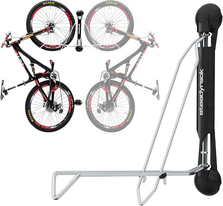 Pivoting Foldable Wall-Mount Bike Rack for 24