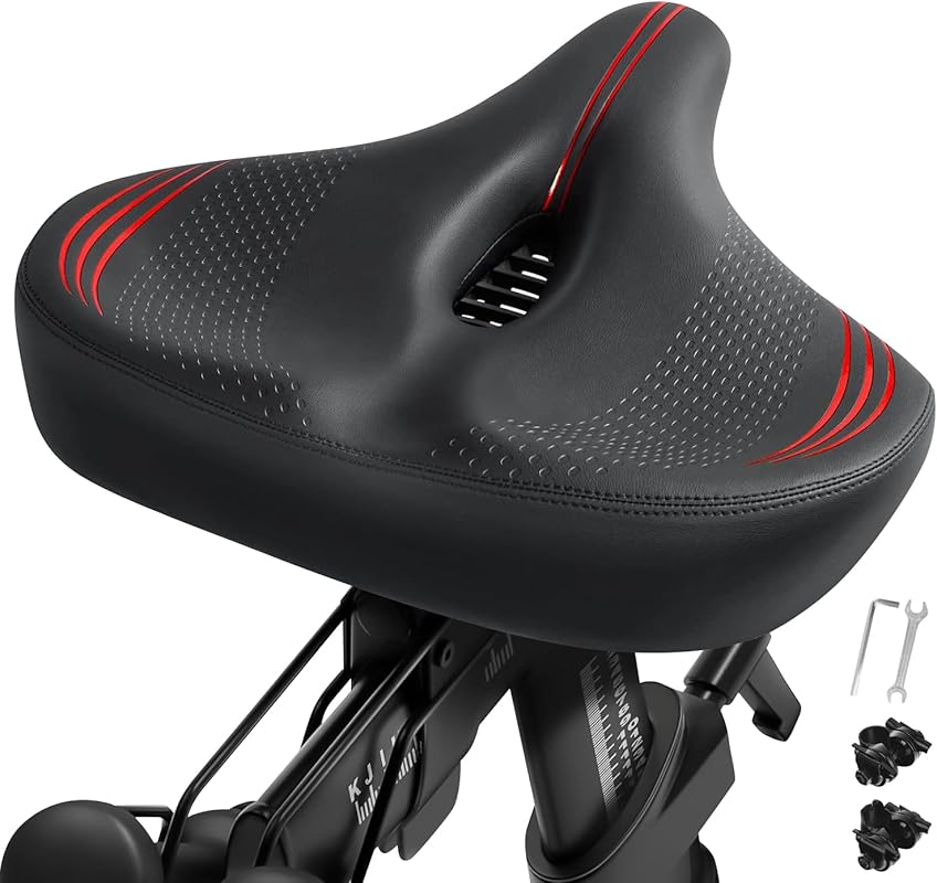 Extra Wide Bike Seat Cushion for Peloton, Comfort Replacement Saddle f