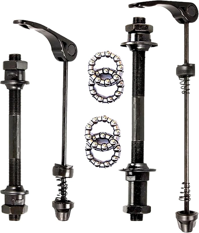 Quick Release Bicycle Hub, Hollow Shaft Front/Rear Axle Replacement fo