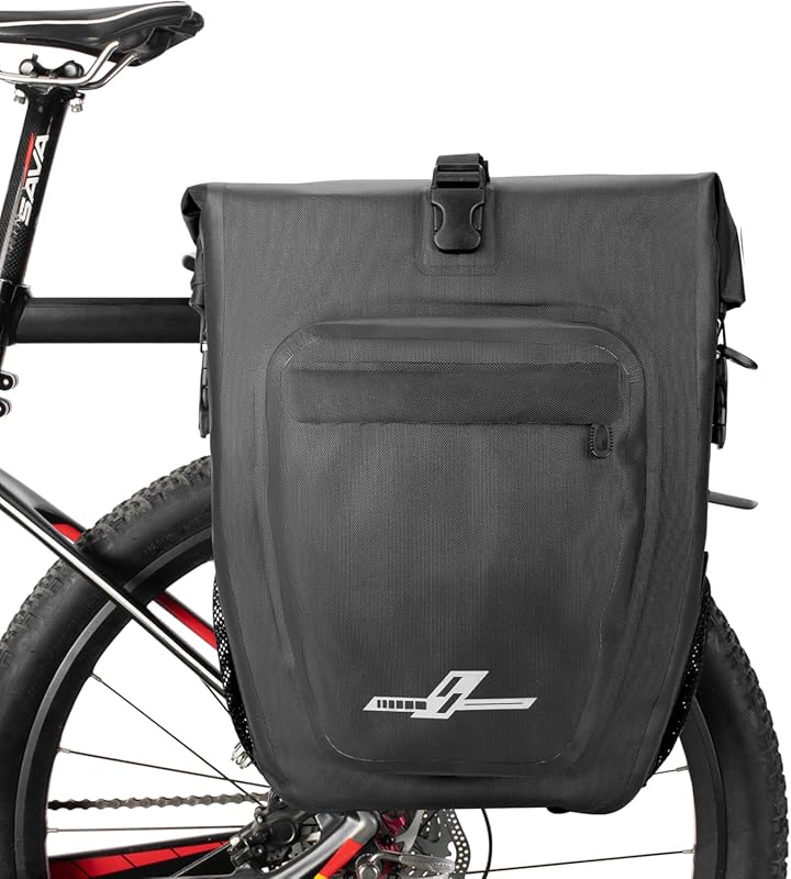 CbRSPORTS Waterproof 27L Bike Pannier Bag with Shoulder Strap