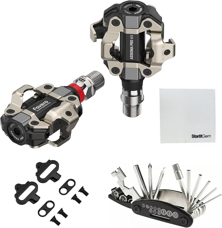 Favero Assioma Pro MX Power Meter Pedals – Dual & Single Sided, Includ