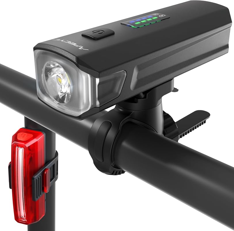 USB-C Rechargeable Waterproof Bike Light Set 4+5 Modes