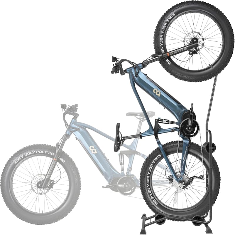 CyclingDeal Vertical/Horizontal Fat Tire E-Bike Storage Stand