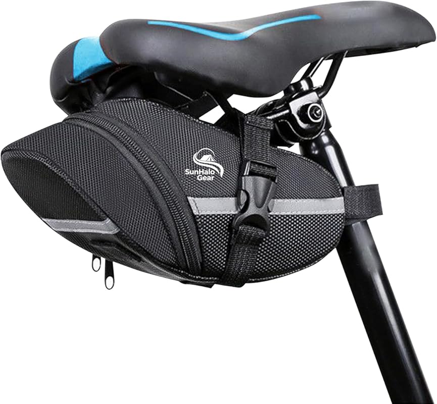 Compact Under Seat Storage Pouch for Mountain & Road Bikes – Black