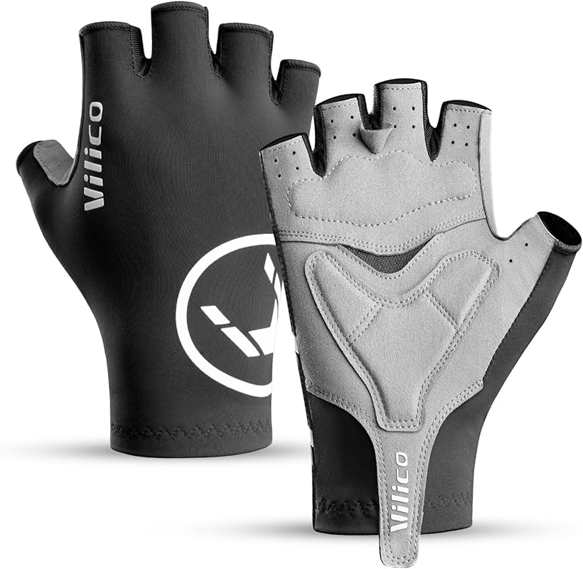 Breathable Half Finger Cycling Gloves with Gel Padding for Men & Women