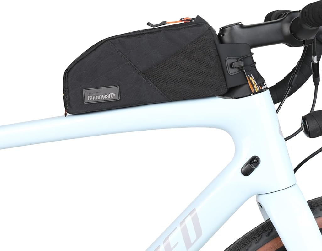 Rhinowalk Waterproof Bike Top Tube Bag 1.2L with Dual Mesh Pockets – P