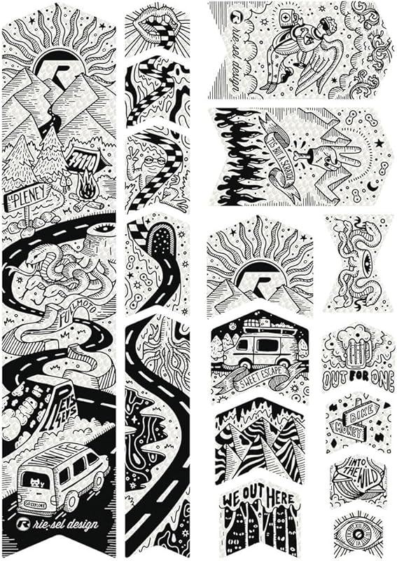 Riesel Design Frame Protection Tape – 17-Piece Honeycomb Set, Tool-Fre