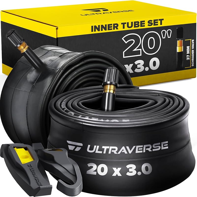 Ultraverse Inner Tube Set 20x4.0 & More with Schrader Valve, Durable f