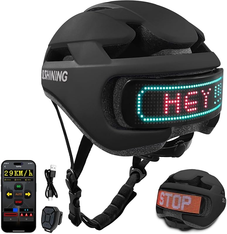 Smart Bike Helmet with Built-in Light – Adult & Teen Cycling Helmet fo