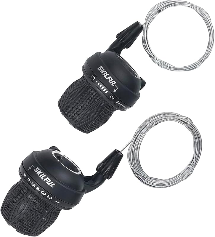 THALOUS 21/18-Speed Twist Revoshift Grip Shifter Pair for MTB Bikes