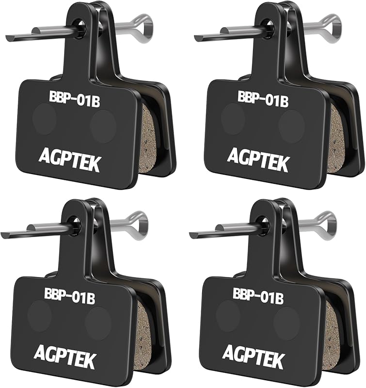AGPTEK High-Performance Semi-Metallic & Resin Brake Pads Compatible wi