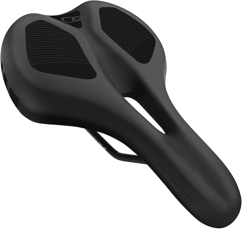 FIFTY-FIFTY Comfortable Waterproof Bike Saddle with Memory Foam for MT