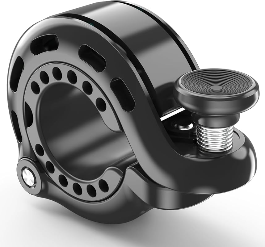 Topcrown Aluminum Alloy Bicycle Bell, Max 110 dB, Fit 22.2-31.8 mm Han