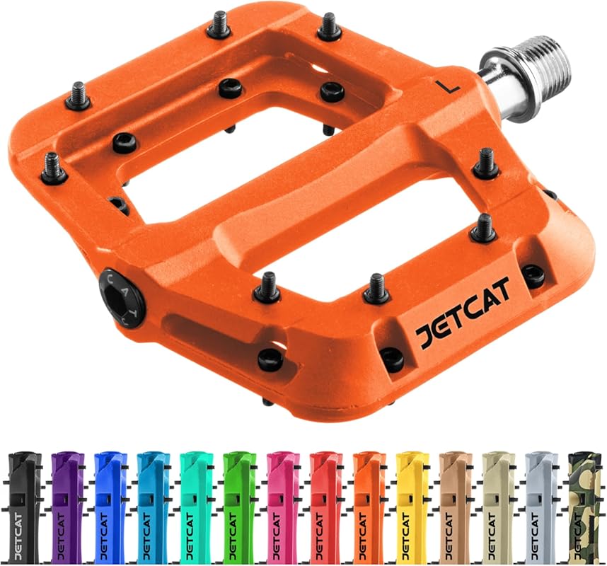 Flat MTB Pedals Compatible with BMX/MTN/Road/Gravel/E-Bike, Adults & K