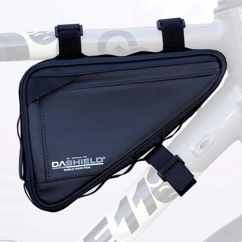 Waterproof Frame Bag with Side Pockets & Reflective Strips for MTB/Roa