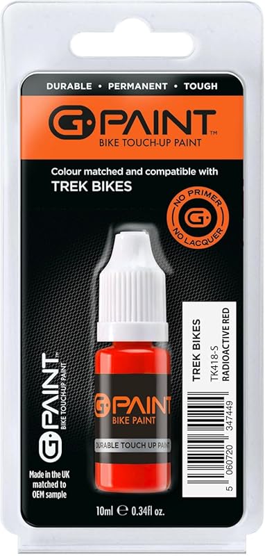 Trek Radioactive Red Gloss Touch-Up Paint 10ml - Repair Scratched or C