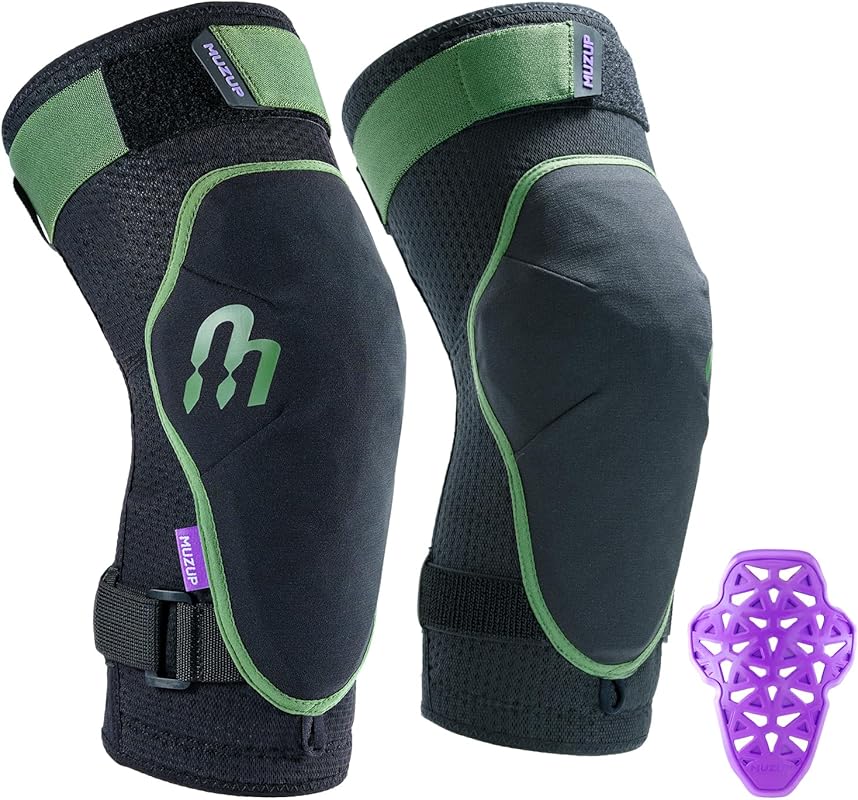 Offedge MTB Knee Pads with Removable Padding – No-Slip Protection for 