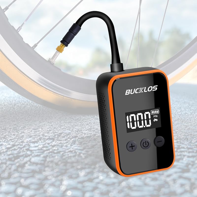 BUCKLOS Mini Electric Tire Inflator with 150 PSI LED Display & Type-C 