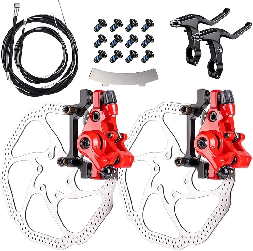 Full Disc Brake Kit with Calipers, Levers, 160mm Rotors & Cables for A
