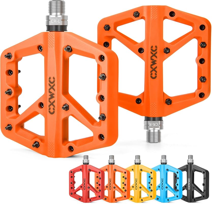 CXWXC Lightweight Nylon Fiber Platform Pedals for BMX & Mountain Bikes