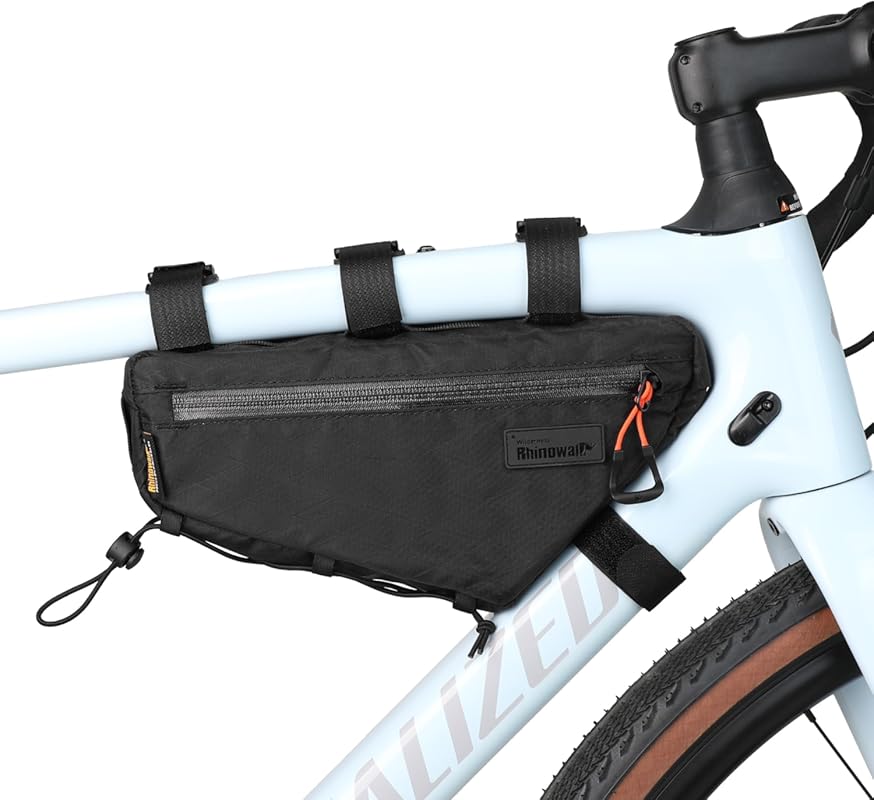 Bike Frame Bag 1.7L with Dual Side Mesh Pockets
