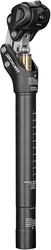 Zoom SP442 Adjustable Heavy-Duty Shock Absorber Seatpost for Road, Gra