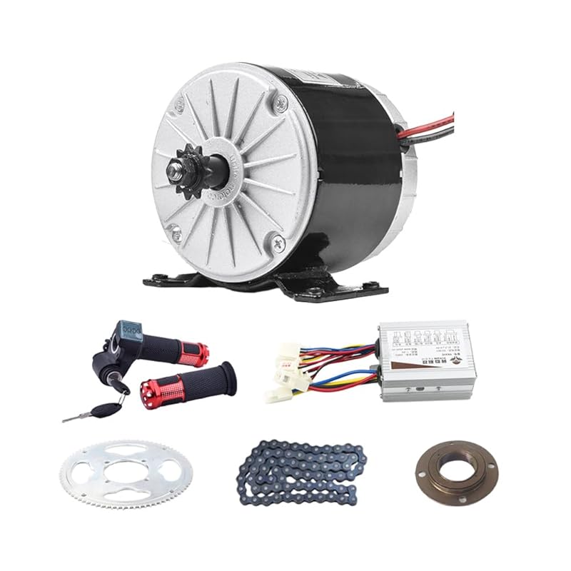 24V 350W Brushed DC Motor Kit, 3000RPM with Controller for Dirt Bike &