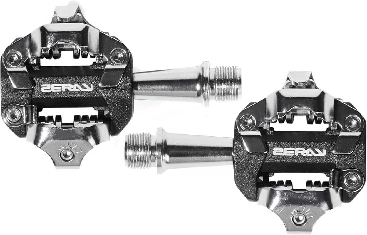 MTB Clipless Pedals with Shimano SPD Cleats for Road & Mountain Bikes