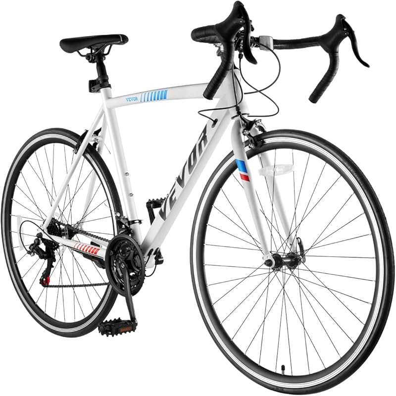 VEVOR Road Bike for Men and Women, 700C Wheels, Shimano Drivetrain, Dr