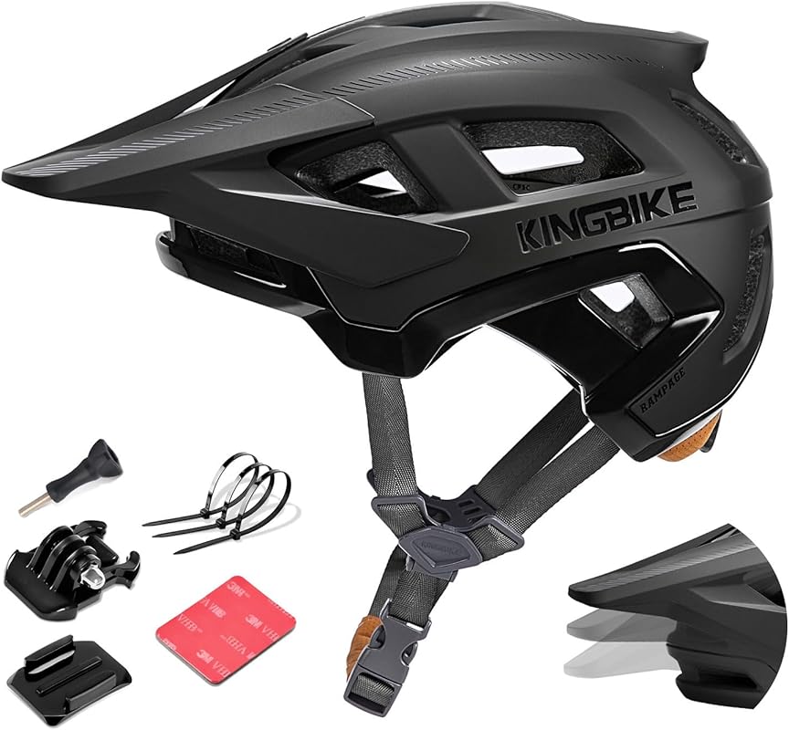 KINGBIKE NTA-8776 Ebike Helmet with Adjustable Visor & Camera Mount Ce