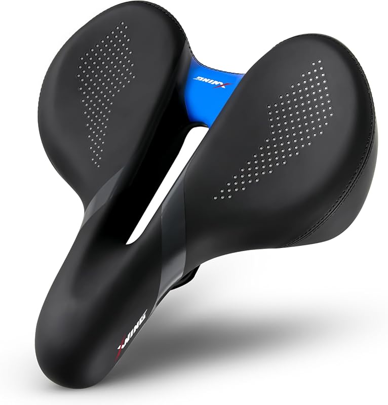 X WING Comfort Bike Seat with 5-Zone Winged Design & Memory Foam – Ide