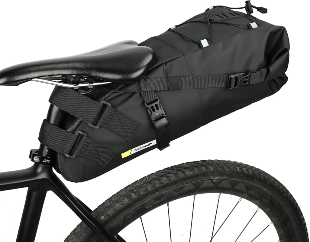 Bike Saddle Bag: 10L Expandable Waterproof Seat Pouch for Mountain, Ro