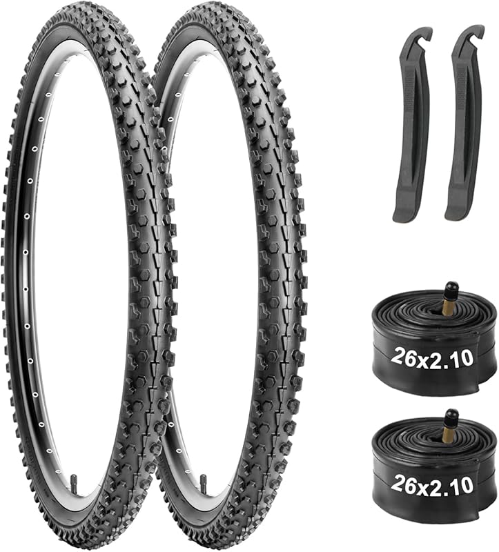 26x2.1 Inch Puncture-Protection Mountain Bike Tires with Butyl Tubes a