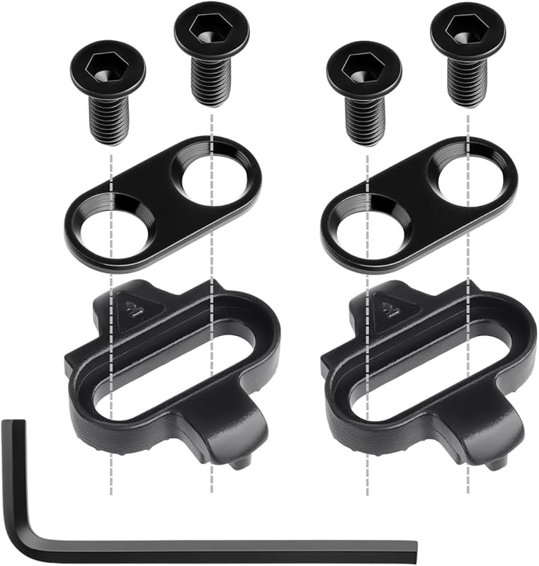 Bike Cleats Compatible with Shimano SPD & Look Pedals for Indoor, Spin