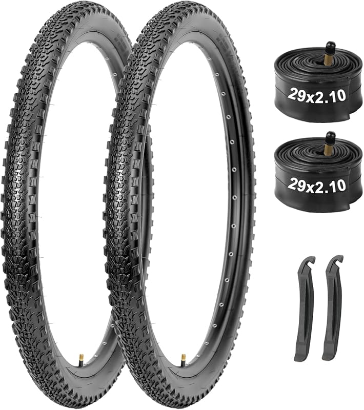 2-Pack Puncture-Proof MTB Tires & Tubes Set for 26/27.5/29-Inch Bikes 