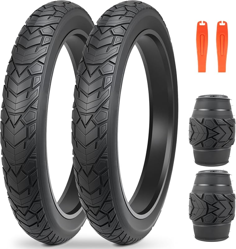MEGHNA Heavy-Duty 20/26x4.0 Foldable Fat Bike Tire, All-Terrain Groove