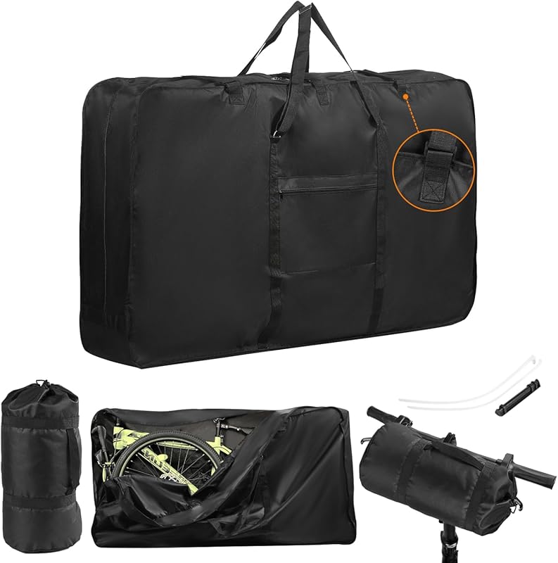 Large 900D Mountain Bike Travel Bag with Buckles & Compartments for 26