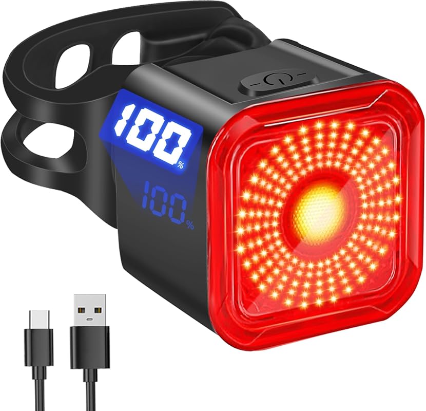 DARKBEAM USB-C Rechargeable Tail Light 6 Modes, IP55 Waterproof, Super
