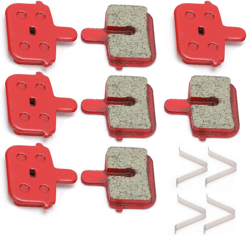 8 PCS Resin Semi-Metal Brake Pads for 29.5 x 30mm Mountain Bike Disc B