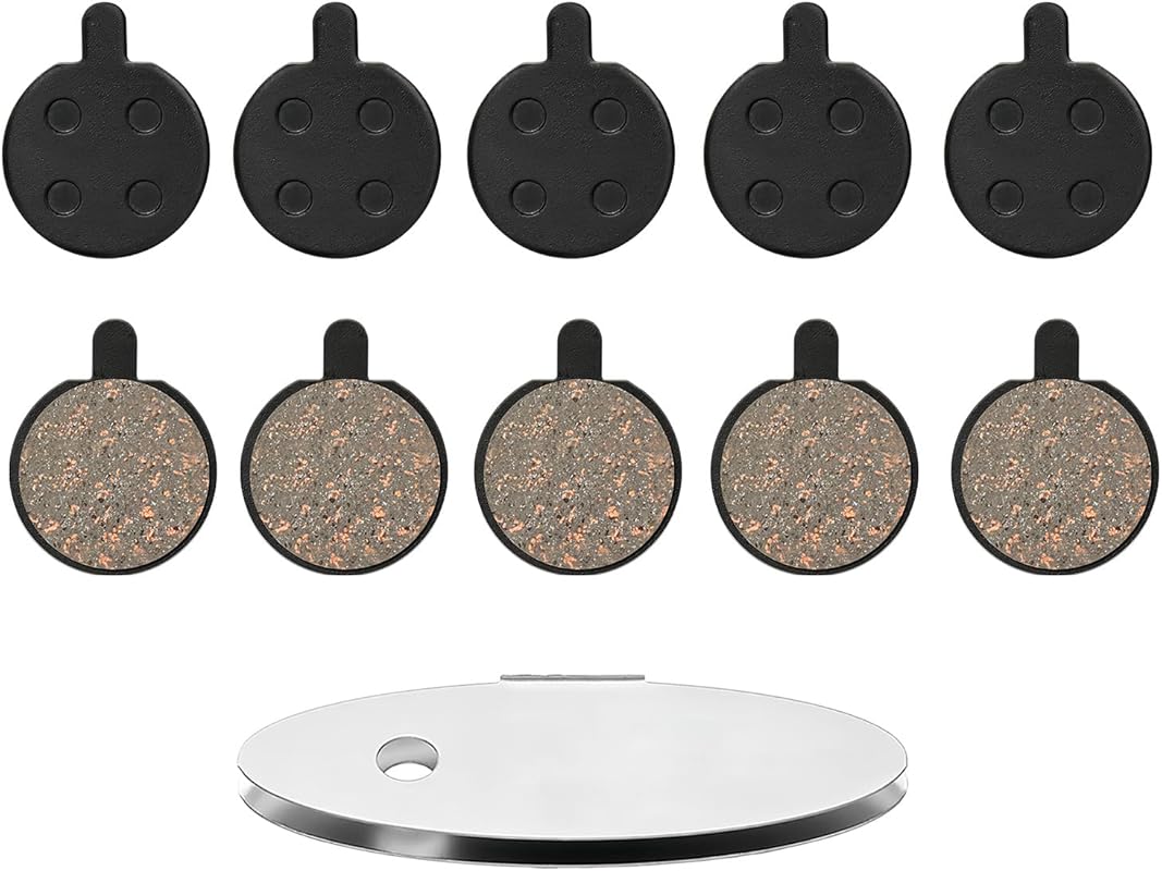 5-Pairs Low-Noise Semi-Metallic Resin Bike Disc Brake Pads for Mountai