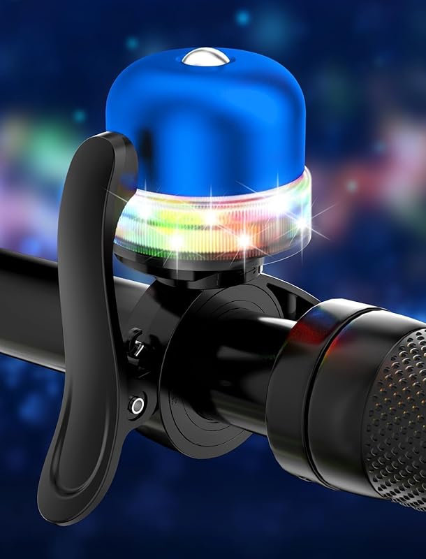 Light-Up Adjustable Aluminum Bike Bell for Kids & Adults – Crisp Sound