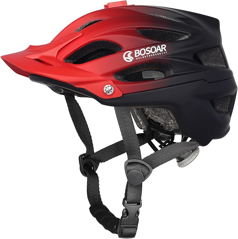 Bosoar Mountain Bike Helmet – Camera Mount, Detachable Visor, Adjustab