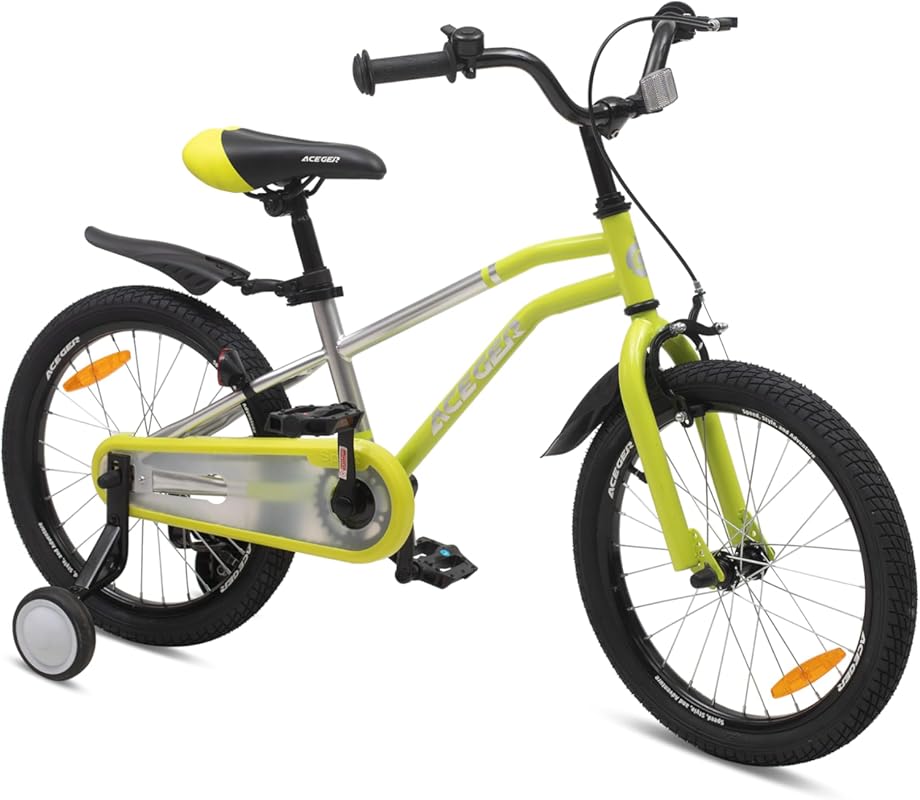 ACEGER Kids Bike with Training Wheels & Kickstand for Ages 2-12 Years 
