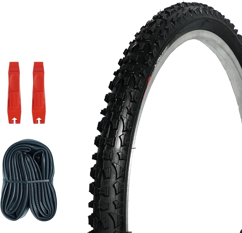 Universal Mountain Bike Repair Kit with Tubes, Levers, and Puncture-Re