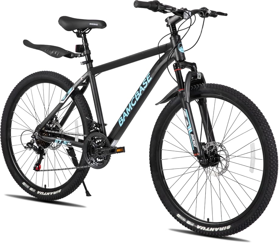 HILAND 26/27.5 Inch Mountain Bike with 21-Speed Hardtail Aluminum Fram