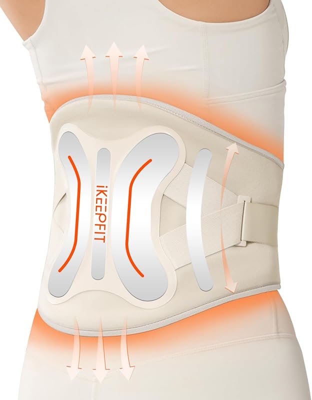 IKEEPFIT MAXwarm® 4.0 Cordless Heating Pad with Massager for Back Pain
