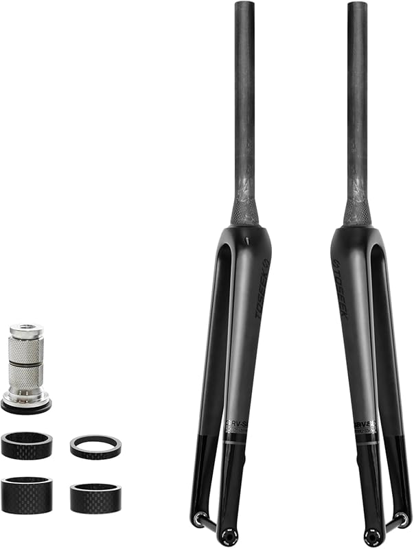 Ultra-Light Carbon Road/Gravel Fork with Thru Axle & Tapered Steerer f