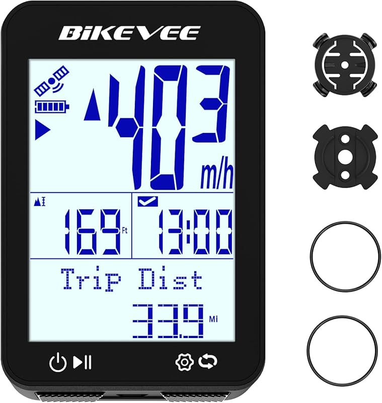 Wireless GPS Bike Speedometer & Odometer with Auto Features and IPX7 W
